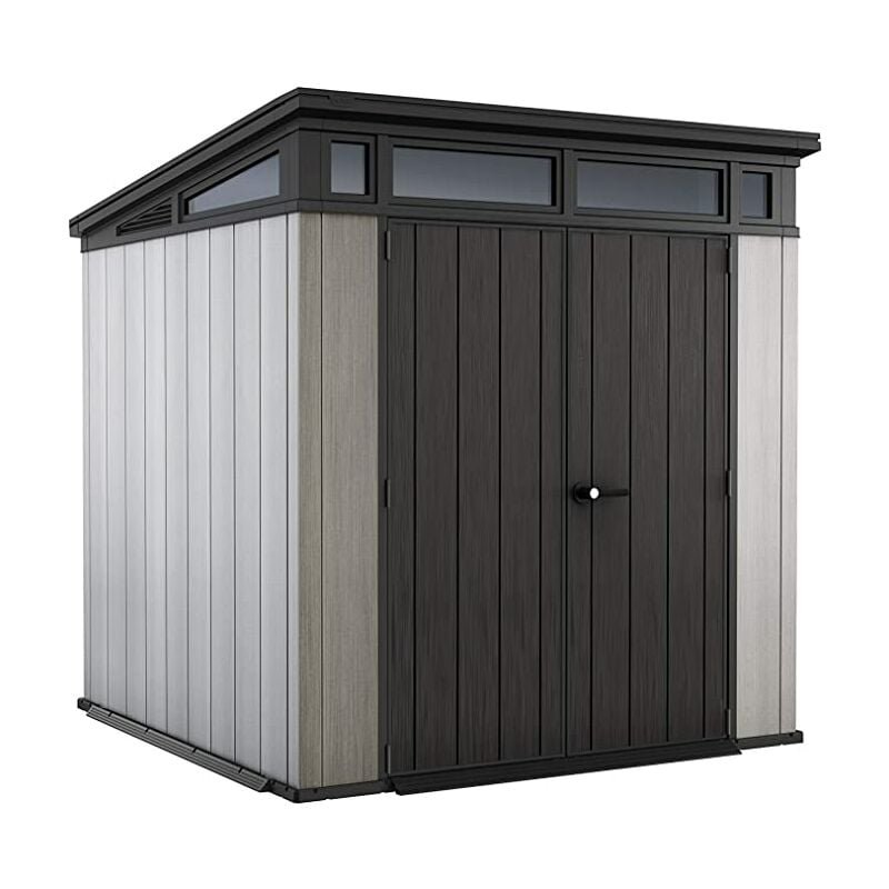Keter Artisan 7 x 7ft Double Door Pent Outdoor Plastic Garden Shed