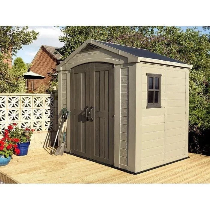 ctor 8 ft. W x 6 ft. D Plastic Storage Shed